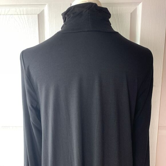 Eileen Fisher Black Tencel Turtleneck Dress Tunic Women’s SP Long Sleeve - Picture 6 of 8